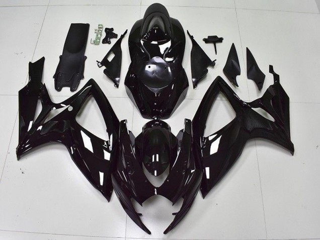 GSXR 600 / 750 K6 06-07 Verkleidungen - Glänzend Schwarz GSXR 600 / 750 K6 06-07 Verkleidungen - Glänzend Schwarz