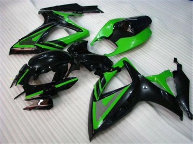 GSXR 600 / 750 K6 06-07 Verkleidungen - Grün Schwarz