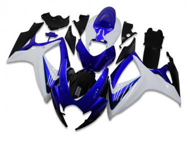 GSXR 600 / 750 K6 06-07 Verkleidungen Komplett Sets - Blau Weiß