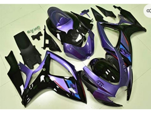 GSXR 600 / 750 K6 06-07 Verkleidungen - Lila Schwarz GSXR 600 / 750 K6 06-07 Verkleidungen - Lila Schwarz