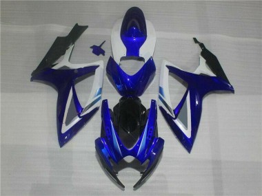 GSXR 600 / 750 K6 06-07 Verkleidungen & Plastik - Blau Weiß