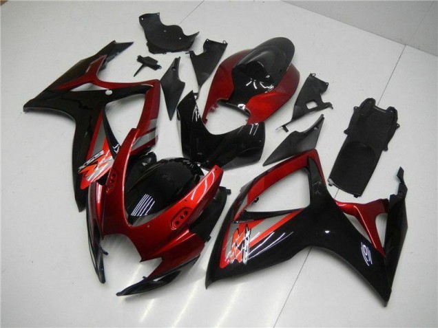GSXR 600 / 750 K6 06-07 Verkleidungen & Plastik - Rot Schwarz GSXR 600 / 750 K6 06-07 Verkleidungen & Plastik - Rot Schwarz