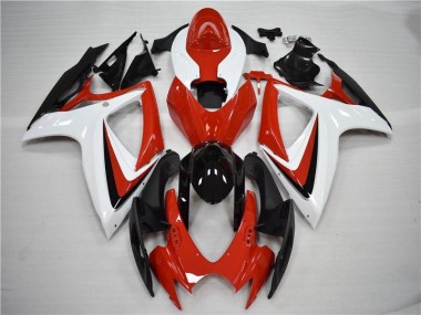 GSXR 600 / 750 K6 06-07 Verkleidungen - Rot Schwarz