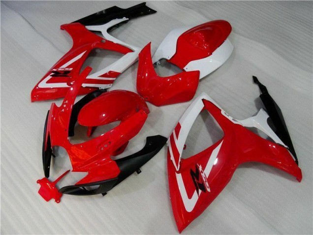 GSXR 600 / 750 K6 06-07 Verkleidungen - Rot Weiß GSXR 600 / 750 K6 06-07 Verkleidungen - Rot Weiß