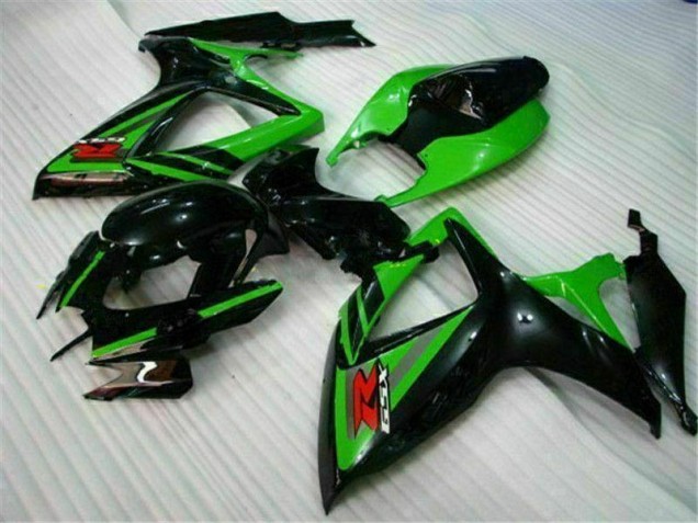 GSXR 600 / 750 K6 06-07 Verkleidungen - Schwarz Grün GSXR 600 / 750 K6 06-07 Verkleidungen - Schwarz Grün