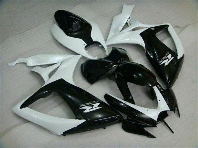 GSXR 600 / 750 K6 06-07 Verkleidungen - Schwarz Weiß GSXR 600 / 750 K6 06-07 Verkleidungen - Schwarz Weiß