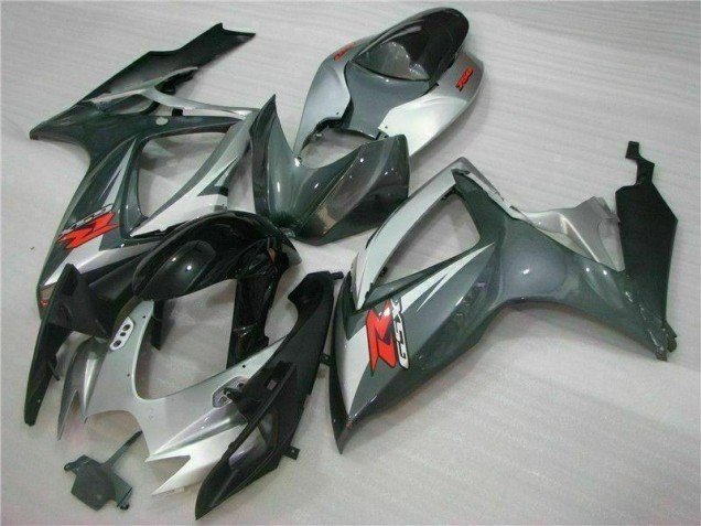 GSXR 600 / 750 K6 06-07 Verkleidungen - Silber Schwarz GSXR 600 / 750 K6 06-07 Verkleidungen - Silber Schwarz