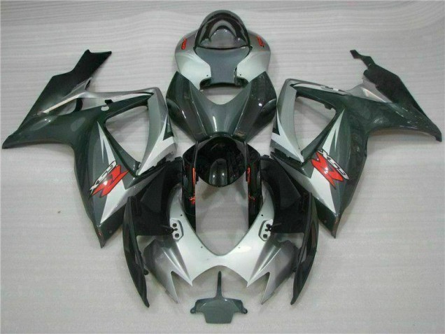 GSXR 600 / 750 K6 06-07 Verkleidungen - Silber Schwarz GSXR 600 / 750 K6 06-07 Verkleidungen - Silber Schwarz