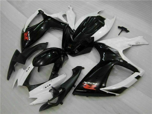 GSXR 600 / 750 K6 06-07 Verkleidungen - Weiß Schwarz GSXR 600 / 750 K6 06-07 Verkleidungen - Weiß Schwarz