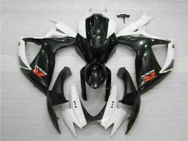 GSXR 600 / 750 K6 06-07 Verkleidungen - Weiß Schwarz