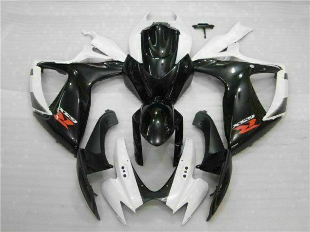 GSXR 600 / 750 K6 06-07 Verkleidungen - Weiß Schwarz GSXR 600 / 750 K6 06-07 Verkleidungen - Weiß Schwarz