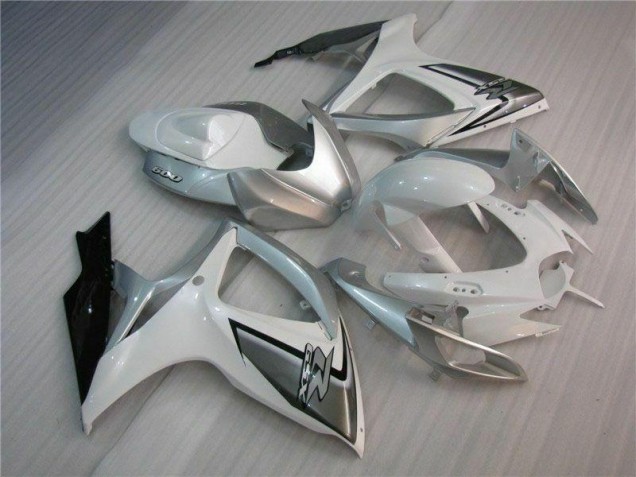 GSXR 600 / 750 K6 06-07 Verkleidungen - Weiß Silber GSXR 600 / 750 K6 06-07 Verkleidungen - Weiß Silber