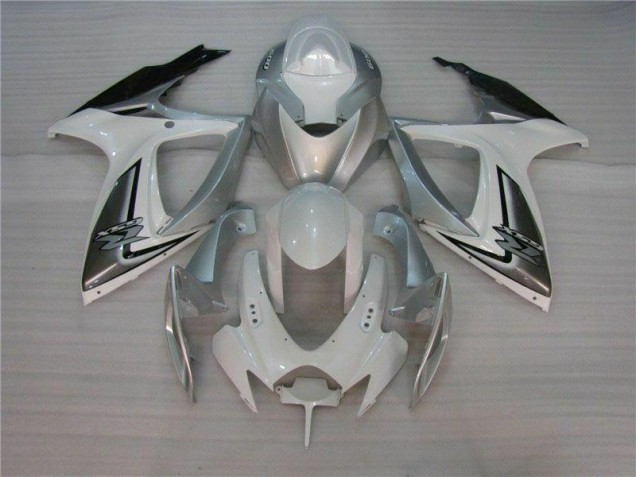 GSXR 600 / 750 K6 06-07 Verkleidungen - Weiß Silber GSXR 600 / 750 K6 06-07 Verkleidungen - Weiß Silber