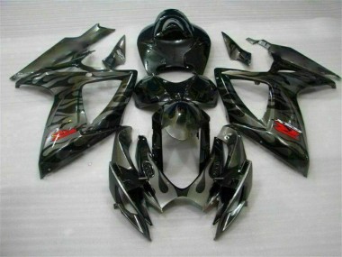 GSXR 600 / 750 K6 06-07 VollVerkleidungen & Plastik - Schwarz