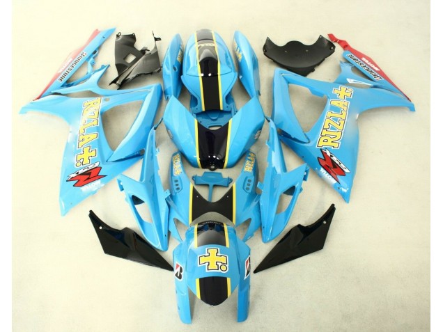 GSXR 600 / 750 K6 06-07 Vollverkleidung - Blau Schwarz GSXR 600 / 750 K6 06-07 Vollverkleidung - Blau Schwarz