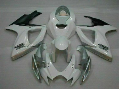 GSXR 600 / 750 K6 06-07 Vollverkleidung - Weiß Silber