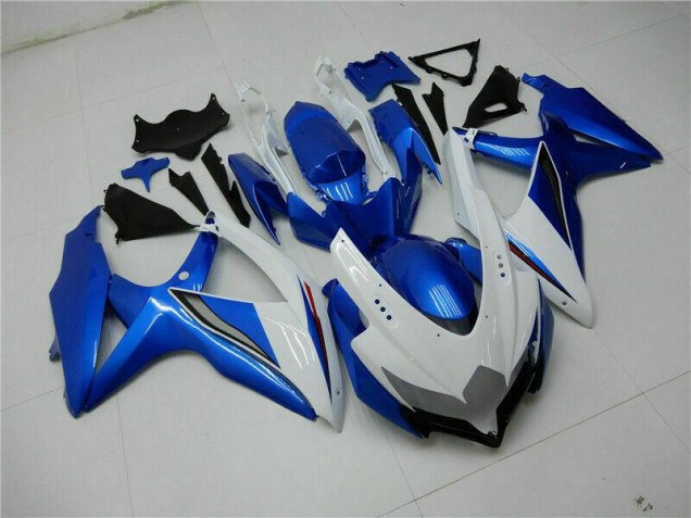 GSXR 600 / 750 K8 08-10 Verkleidung - Blau Weiß GSXR 600 / 750 K8 08-10 Verkleidung - Blau Weiß