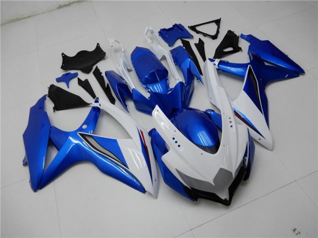 GSXR 600 / 750 K8 08-10 Verkleidung - Weiß Blau GSXR 600 / 750 K8 08-10 Verkleidung - Weiß Blau