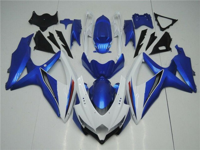 GSXR 600 / 750 K8 08-10 Verkleidung - Weiß Blau GSXR 600 / 750 K8 08-10 Verkleidung - Weiß Blau