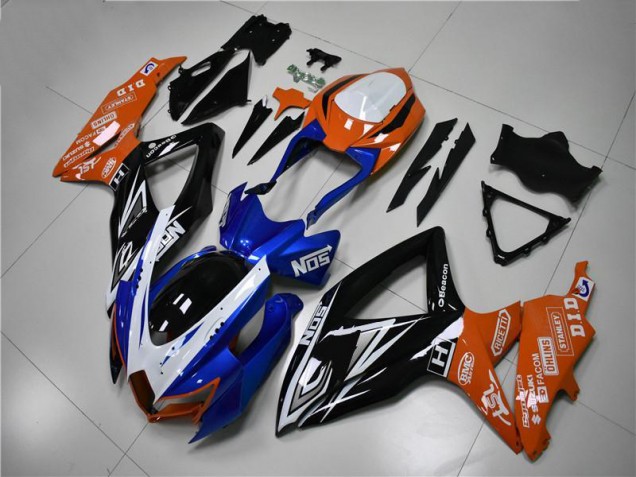 GSXR 600 / 750 K8 08-10 Verkleidungen - Blau Orange GSXR 600 / 750 K8 08-10 Verkleidungen - Blau Orange