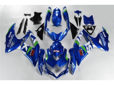GSXR 600 / 750 K8 08-10 Verkleidungen - Blau Weiß Grün