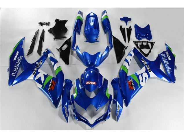 GSXR 600 / 750 K8 08-10 Verkleidungen - Blau Weiß Grün GSXR 600 / 750 K8 08-10 Verkleidungen - Blau Weiß Grün