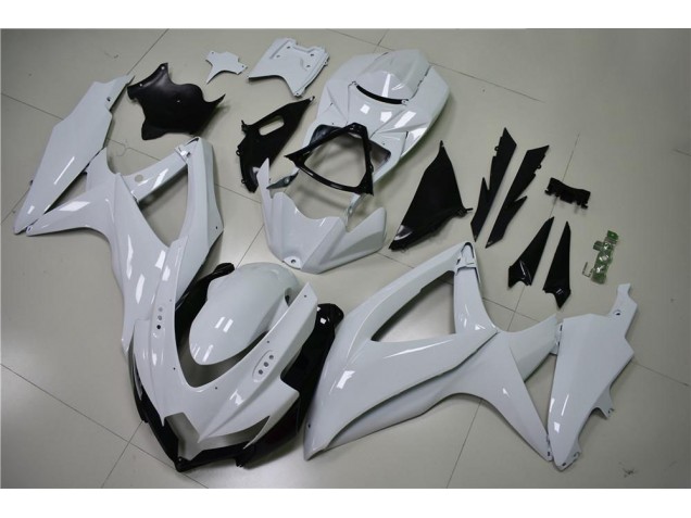 GSXR 600 / 750 K8 08-10 Verkleidungen - Glänzend Weiß GSXR 600 / 750 K8 08-10 Verkleidungen - Glänzend Weiß