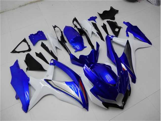 GSXR 600 / 750 K8 08-10 Verkleidungen Komplett Sets - Blau Weiß GSXR 600 / 750 K8 08-10 Verkleidungen Komplett Sets - Blau Weiß