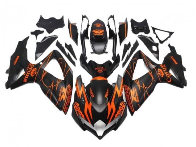 GSXR 600 / 750 K8 08-10 Verkleidungen - Schwarz Orange GSXR 600 / 750 K8 08-10 Verkleidungen - Schwarz Orange