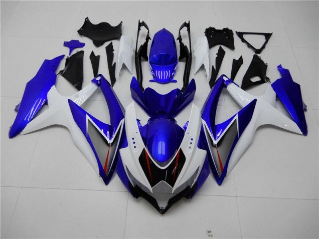GSXR 600 / 750 K8 08-10 Verkleidungen - Weiß Blau GSXR 600 / 750 K8 08-10 Verkleidungen - Weiß Blau
