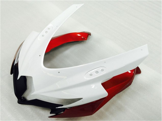 GSXR 600 / 750 K8 08-10 Verkleidungen - Weiß Rot Schwarz GSXR 600 / 750 K8 08-10 Verkleidungen - Weiß Rot Schwarz
