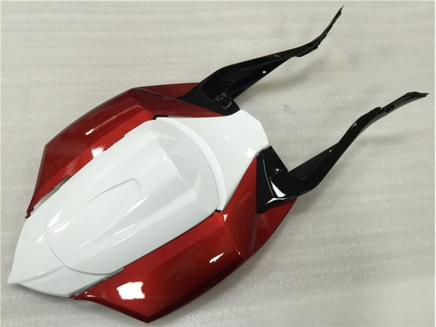 GSXR 600 / 750 K8 08-10 Verkleidungen - Weiß Rot Schwarz GSXR 600 / 750 K8 08-10 Verkleidungen - Weiß Rot Schwarz