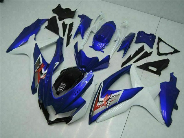 GSXR 600 / 750 K8 08-10 Vollverkleidung - Blau Weiß GSXR 600 / 750 K8 08-10 Vollverkleidung - Blau Weiß