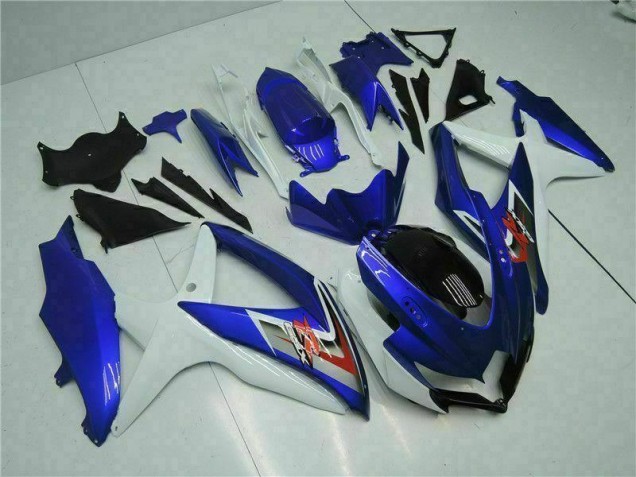 GSXR 600 / 750 K8 08-10 Vollverkleidung - Blau Weiß GSXR 600 / 750 K8 08-10 Vollverkleidung - Blau Weiß
