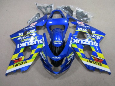 GSXR 600 K1 K2 K3 01-03 Verkleidungen - Blau Telefunica Movistar