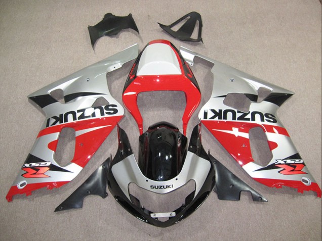 GSXR 600 K1 K2 K3 01-03 Verkleidungen - Rot Silber GSXR 600 K1 K2 K3 01-03 Verkleidungen - Rot Silber