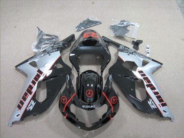 GSXR 600 K1 K2 K3 01-03 Verkleidungen - Schwarz Rot 23