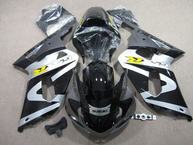 GSXR 600 K1 K2 K3 01-03 Verkleidungen - Schwarz Weiß GSXR 600 K1 K2 K3 01-03 Verkleidungen - Schwarz Weiß