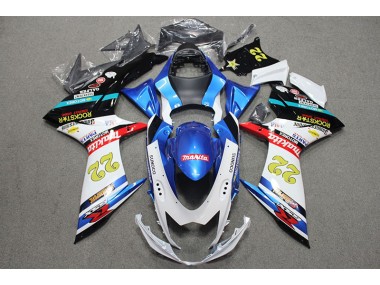 GSXR 600 K11 11-24 Verkleidungen - Blau Weiß Rot Rockstar 22
