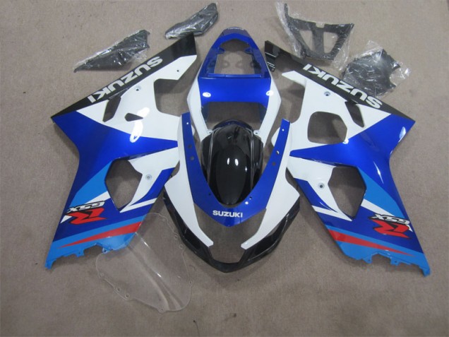 GSXR 600 K4 04-05 Verkleidung - Blau Weiß GSXR 600 K4 04-05 Verkleidung - Blau Weiß