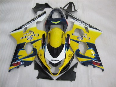 GSXR 600 K4 04-05 Verkleidungen - Gelb Blau Corona Extra