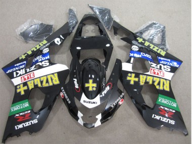 GSXR 600 K4 04-05 Verkleidungen - Schwarz Gelb Rizla