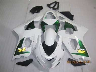 GSXR 600 K4 04-05 Verkleidungen - Weiß Grün