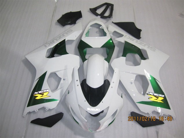 GSXR 600 K4 04-05 Verkleidungen - Weiß Grün GSXR 600 K4 04-05 Verkleidungen - Weiß Grün