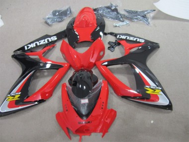 GSXR 600 K6 06-07 Verkleidung - Rot Schwarz