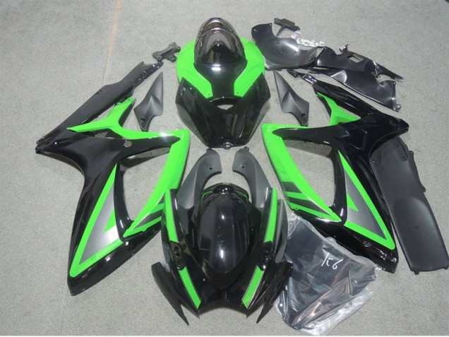 GSXR 600 K6 06-07 Verkleidung - Schwarz Grün GSXR 600 K6 06-07 Verkleidung - Schwarz Grün