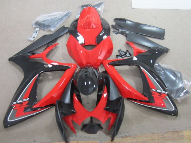 GSXR 600 K6 06-07 Verkleidung - Schwarz Rot GSXR 600 K6 06-07 Verkleidung - Schwarz Rot