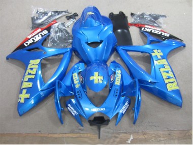 GSXR 600 K6 06-07 Verkleidungen - Blau Gelb Rizla