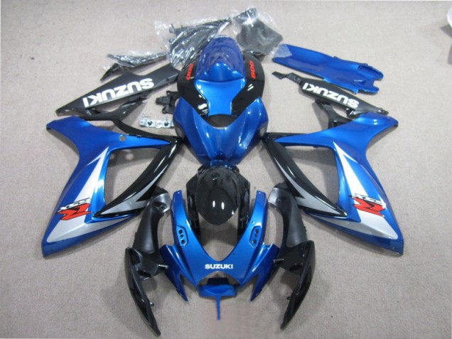 GSXR 600 K6 06-07 Verkleidungen - Blau Schwarz Weiß GSXR 600 K6 06-07 Verkleidungen - Blau Schwarz Weiß