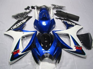 GSXR 600 K6 06-07 Verkleidungen - Blau Weiß